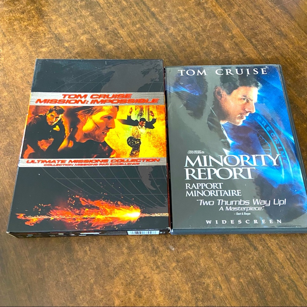 Tom Cruise DVD Bundle - Mission Impossible, Minority Report